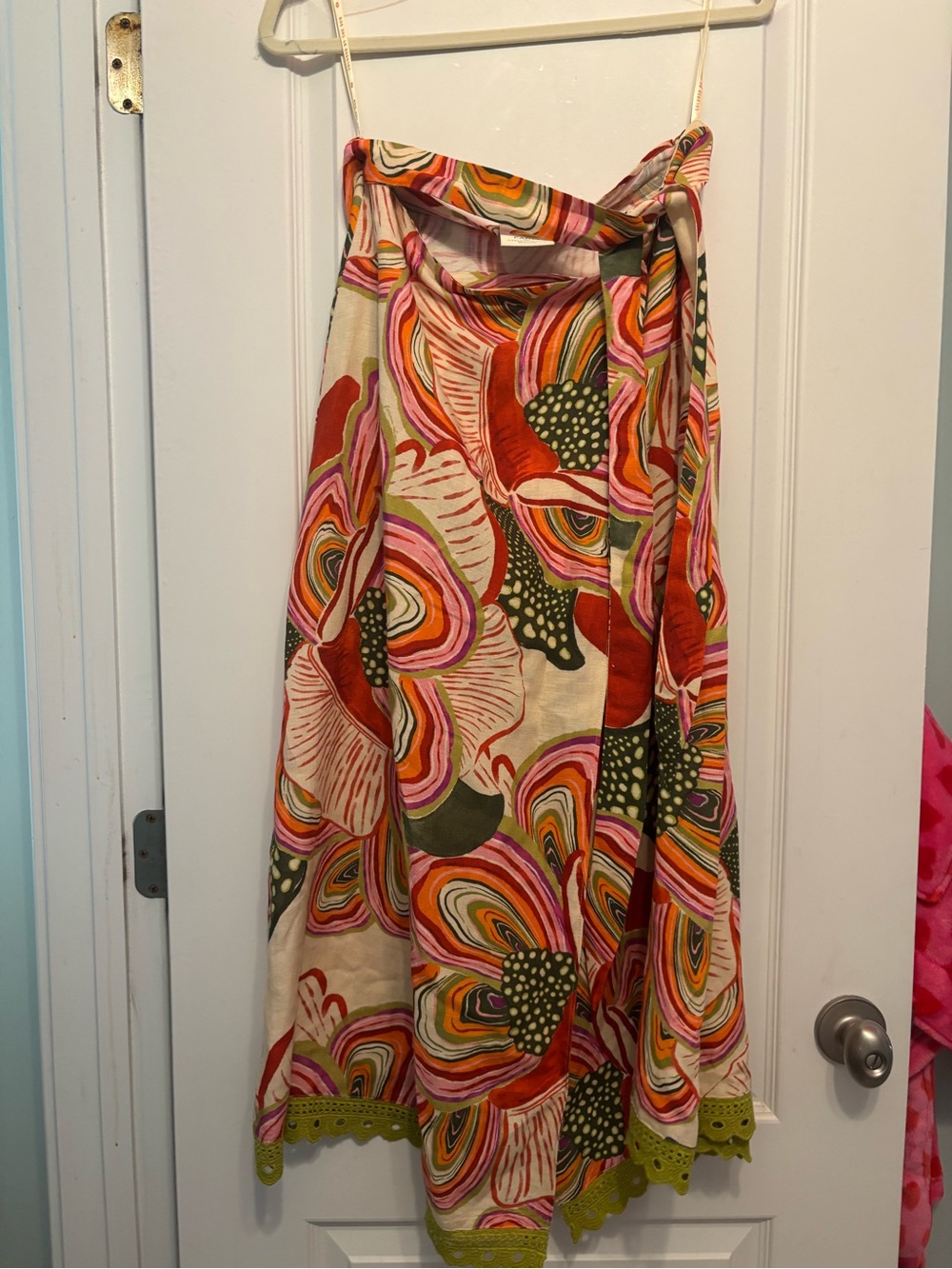 Farm Rio floral tie maxi skirt